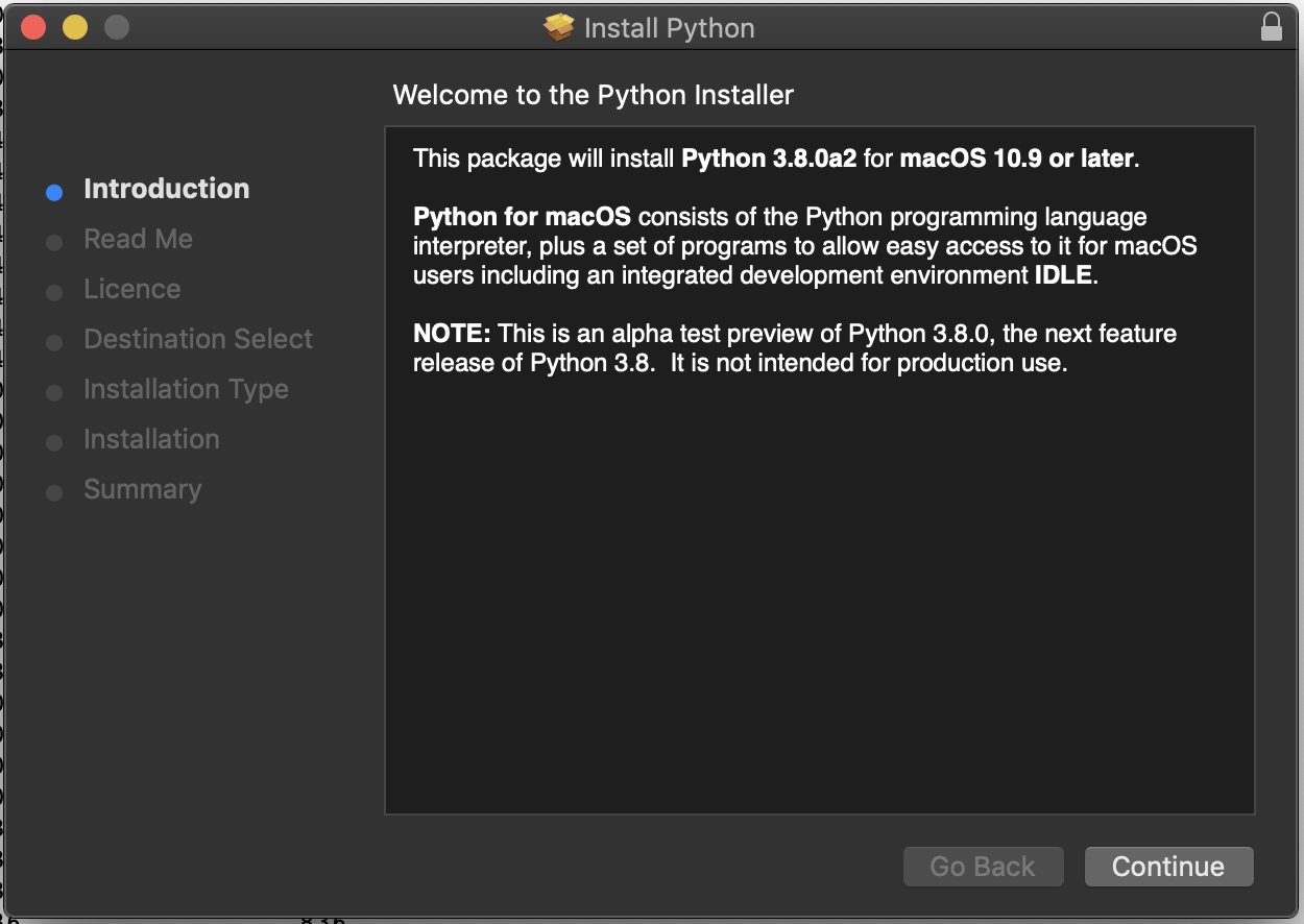 Python 3 for mac